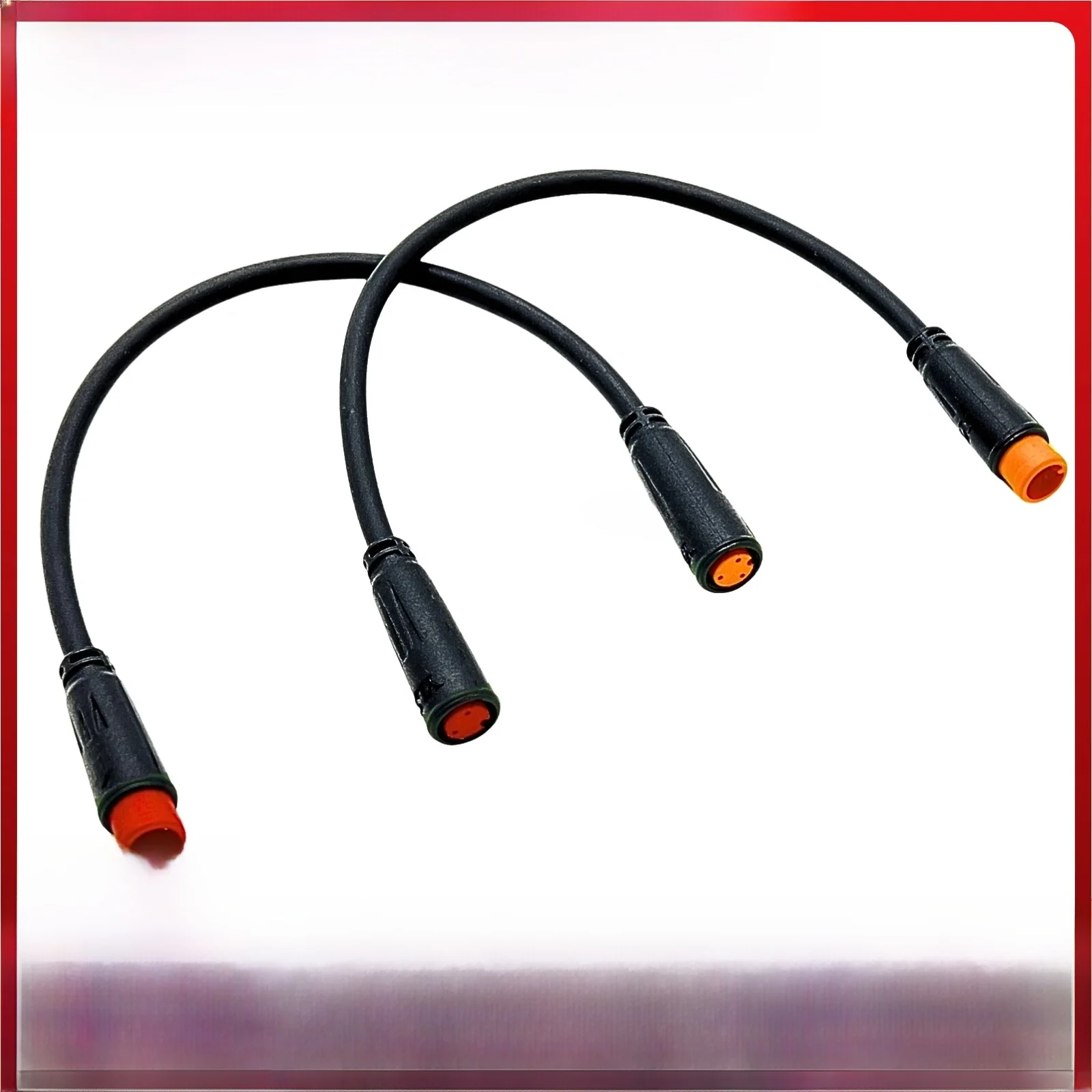 AliExpress M8 2PIN-3PIN EBIKE Brake Cable, Upgrade Your Electric Bike Hydraulic E-Brakes with Female-Male Converter Adapter, Red-Yellow