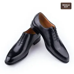 Men's Whole Cut Oxford Leather Dress Shoes Wedding Lace-up | Sapatos Masculinos | Zapatos de Hombre | Herren Schuhe Leder Echt