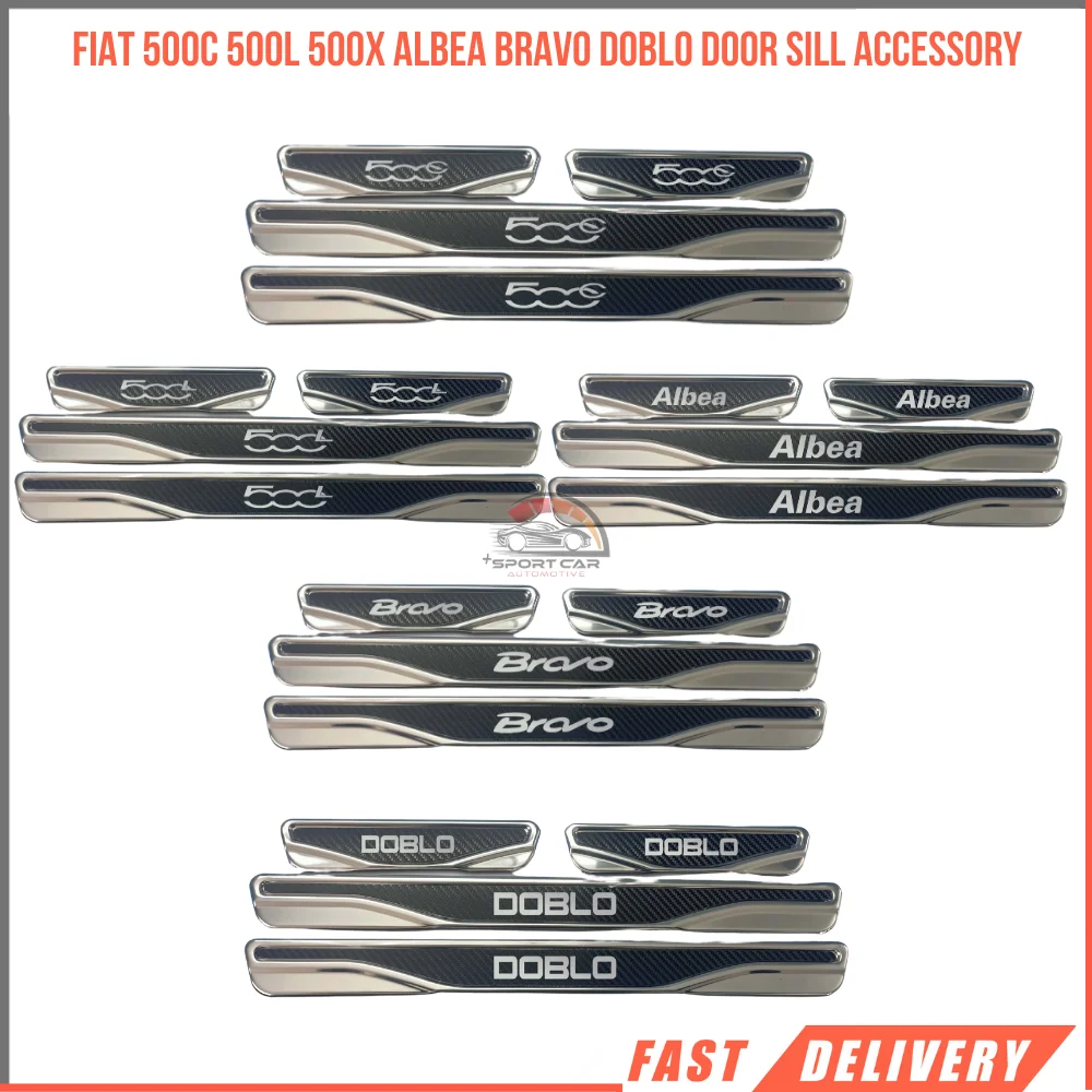 

For Fiat 500C 500L 500X Albea Bravo Doblo door sill accessory affordable car parts high quality satisfaction fast shipping