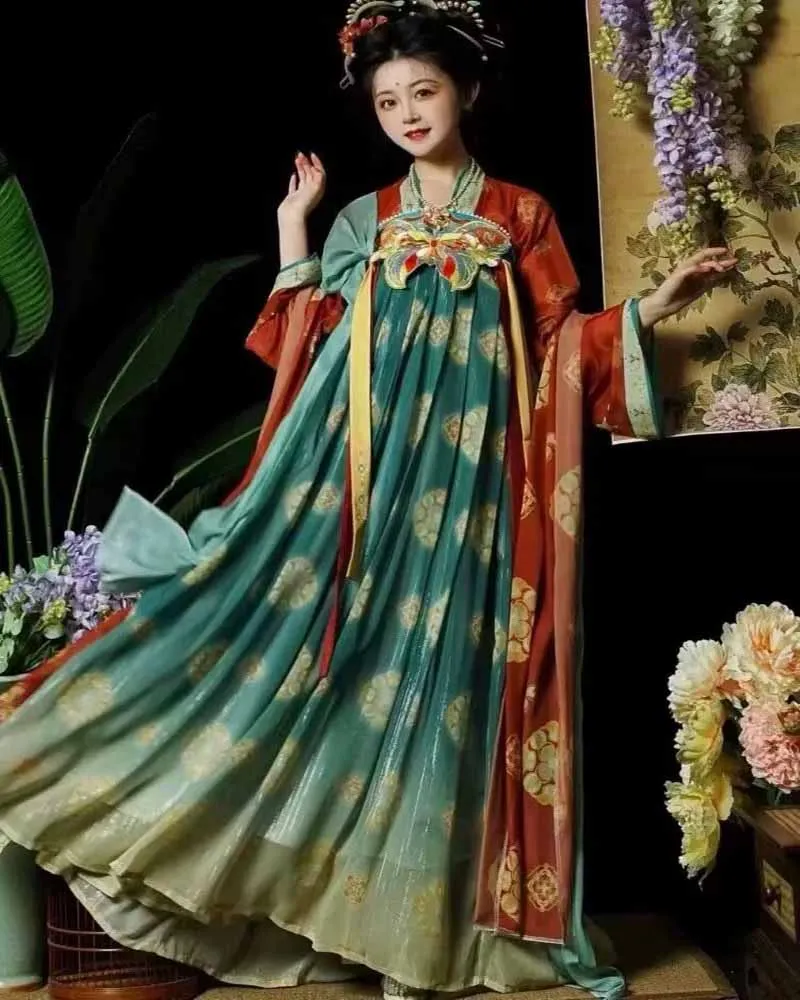 Chinese Hanfu Dress Women oversize Halloween Carnival Fairy Cosplay Costume Tang Dynasty Vintage Hanfu Dress Plus Size 4XL