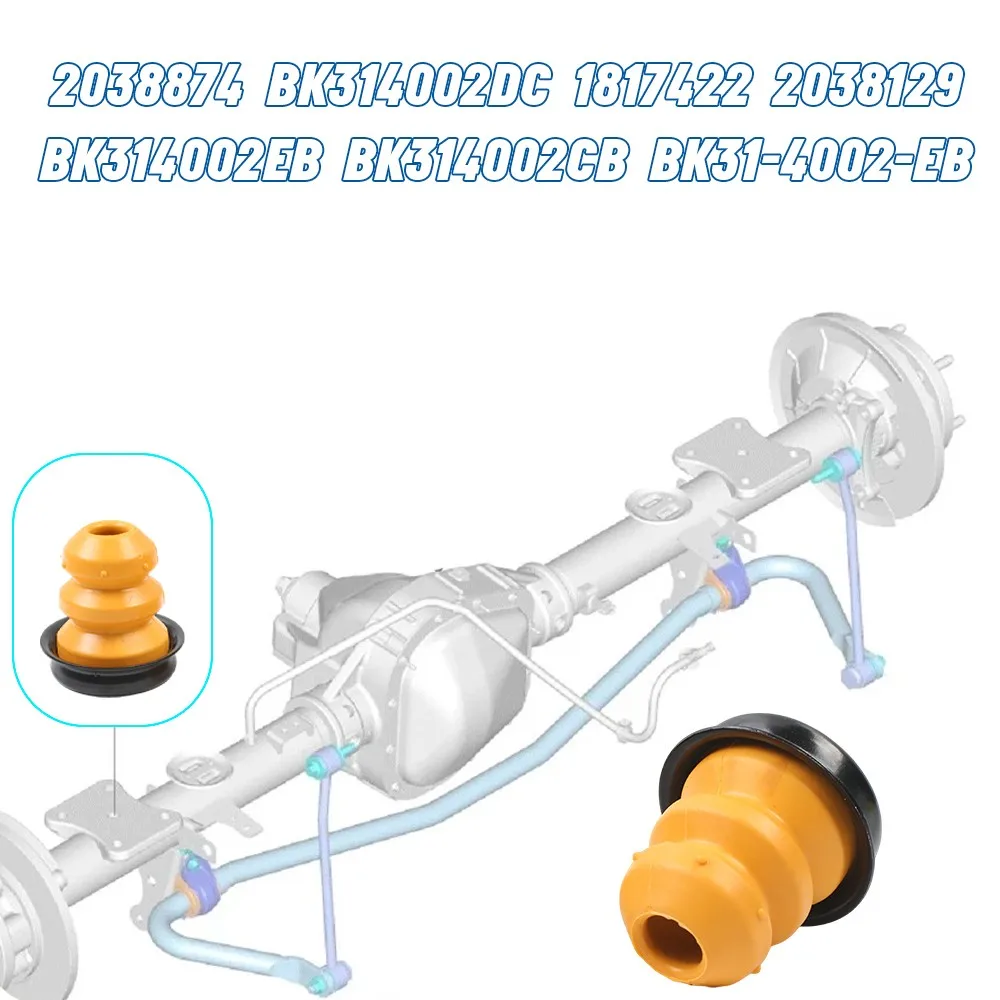 2 Stück Hinterachs-Buffergummi, Federungsgummistopper für Ford Transit V363, FT12615 Ersatzteil für FED FFD FCD FDD, Hinterachs-Buffergummi für Fahrzeugreparatur und -wartung