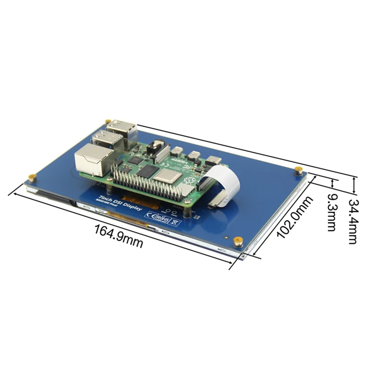 Imagem -06 - Raspberry pi Ips Módulo de Tela Sensível ao Toque Rapberry pi Mipi 800x480 Pixel 4