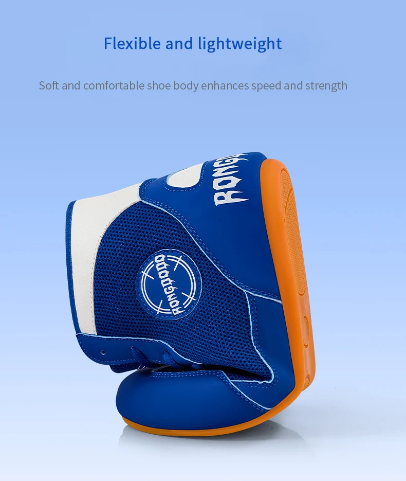 Boxschuhe für Männer und Frauen, MMA-Kickboxen, Komfort-Trainingsschuhe, Wrestling-Schuhe, atmungsaktiv, hoher Schaft mit Knöchelstütze, rutschfeste Sohle – Detail 7