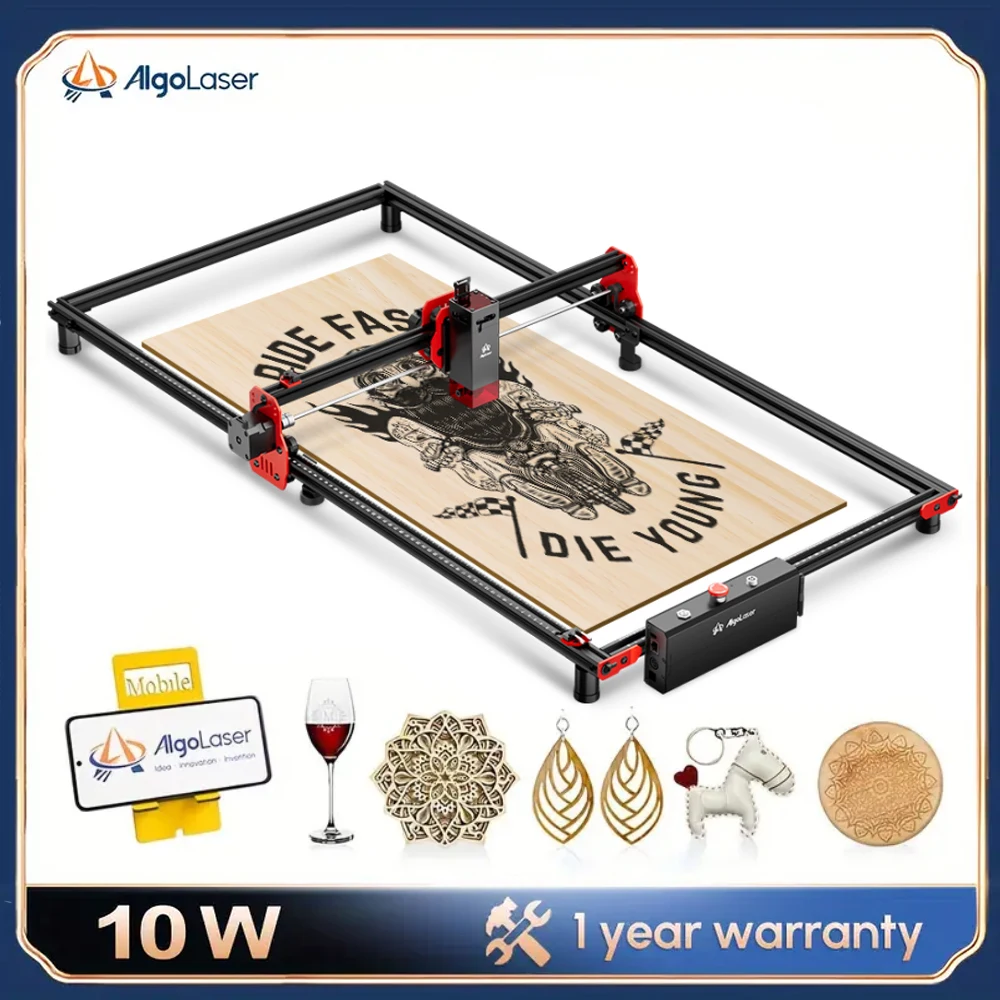 at Mesin Ukiran Laser Dioda Presisi Tinggi Area Besar 400X850Mm Pemotongan Tepat-Sesuai untuk Penggunaan DIY, Hobi, dan Usaha Kecil