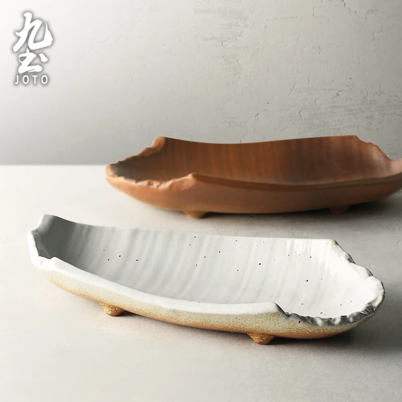 

JOTO Charming and simple styling Handmade Ceramic Personalized Shaped Plate CJR0609