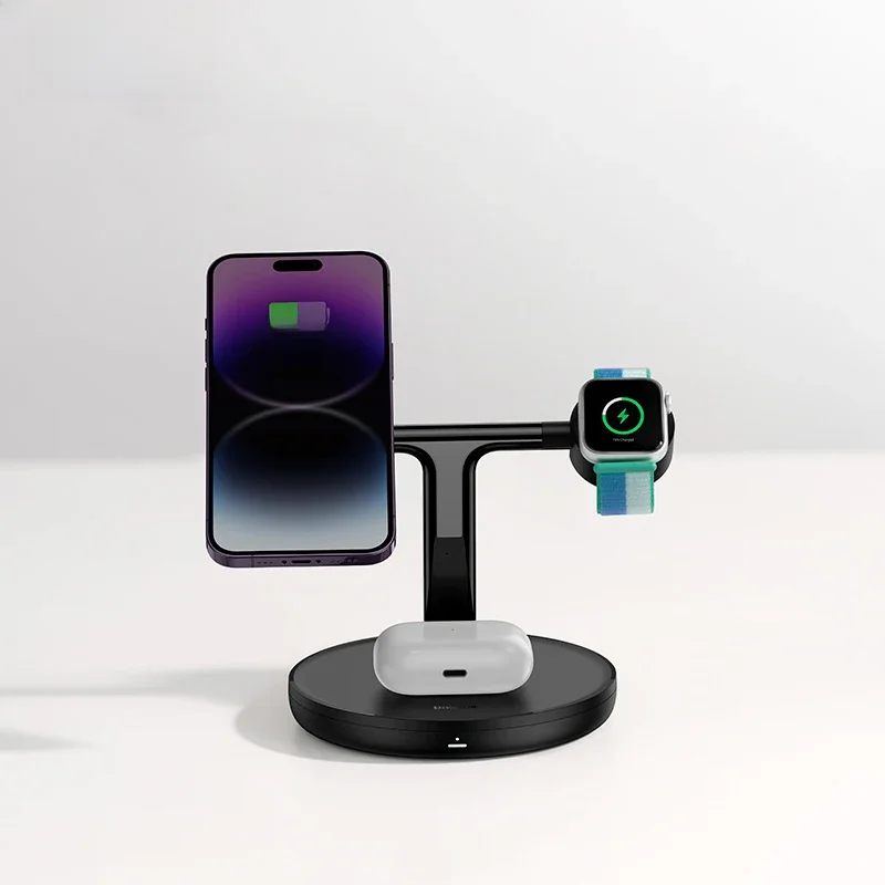 Baseus-Suporte de carregamento magnético sem fio Swan, suporte de telefone, carregador para Airpods,