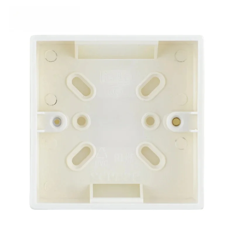 Rewnssin-Boîte d'installation de surface de type 86, accessoires de prise d'interrupteur mural, boîte de montage externe en plastique blanc