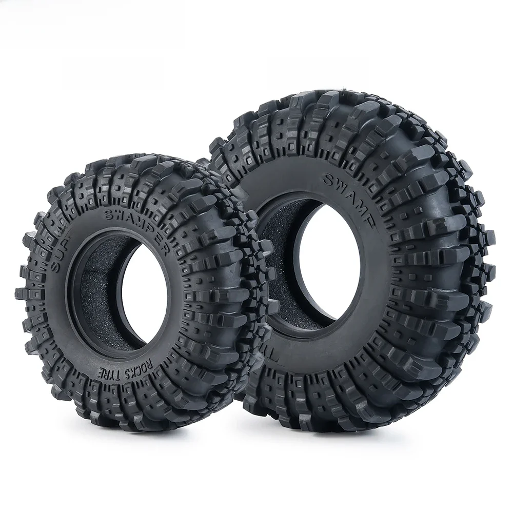 MIBIDAO 1.9 "/2.2" pneus en caoutchouc roue roche pneus pour 1/10 Axial SCX10 90046 TRX4 D90 D110 RR10 Wraith RC voiture sur chenilles