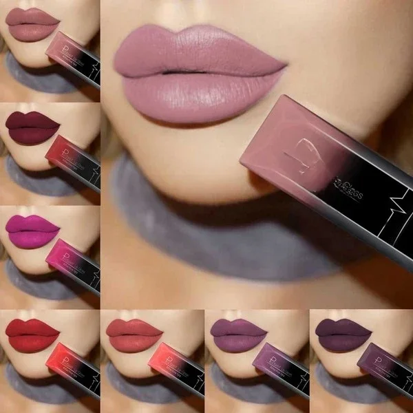 Melhor maquiagem labial 17 cores sexy fosco de longa duração batom líquido creme labial