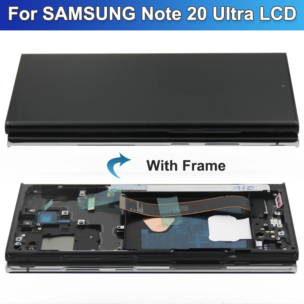 For AMOLED For Samsung Note 20 Ultra 5G LCD Display Touch Screen Digitizer Replace for Samsung N986 SM-N986B LCD