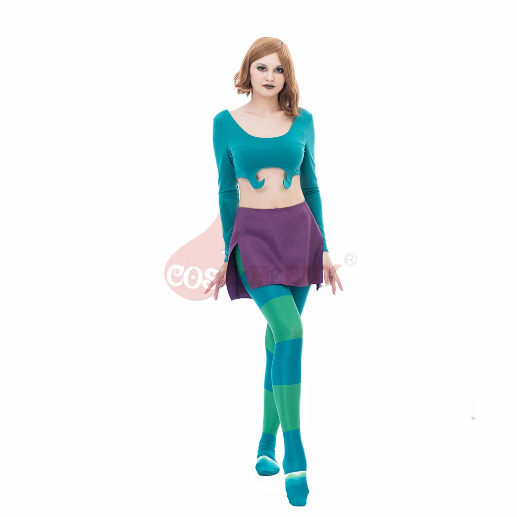 W.I.T.C.H. Comics Irma Lair Cosplay Witch Costume maga Mage Role Sexy Crop Top + minigonna Suit Halloween Outfit For Women