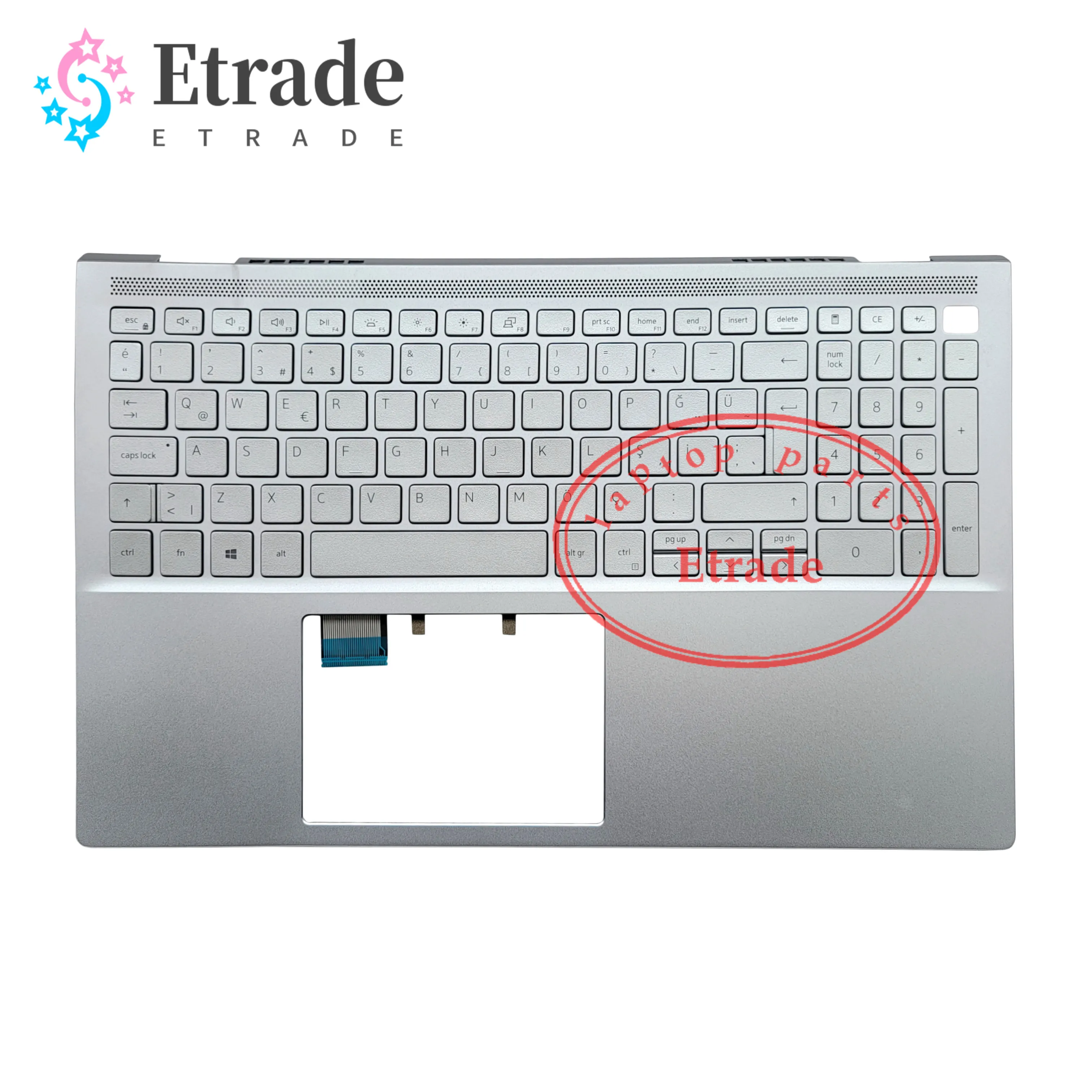 New Original For Dell Inspiron 15 7501 Series Laptop Palmrest Upper Case Cover With Turkey Backlit Keyboard FY5WK VWC8N