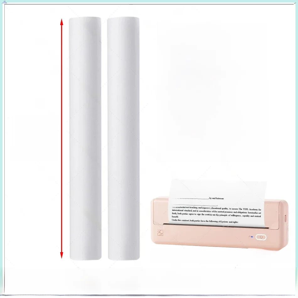 Rouleau de papier d'imprimante thermique A4, largeur A4, sans BPA, 2 4 6 10 rouleaux pour HPRT MT810, Machine thermique Portable A4, officielle