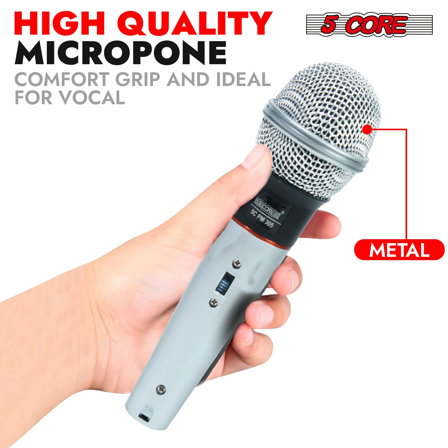 5 الأساسية الديناميكية 2 قطعة XLR ميكروفون ميكروفون الغناء ميكروفونات محمولة