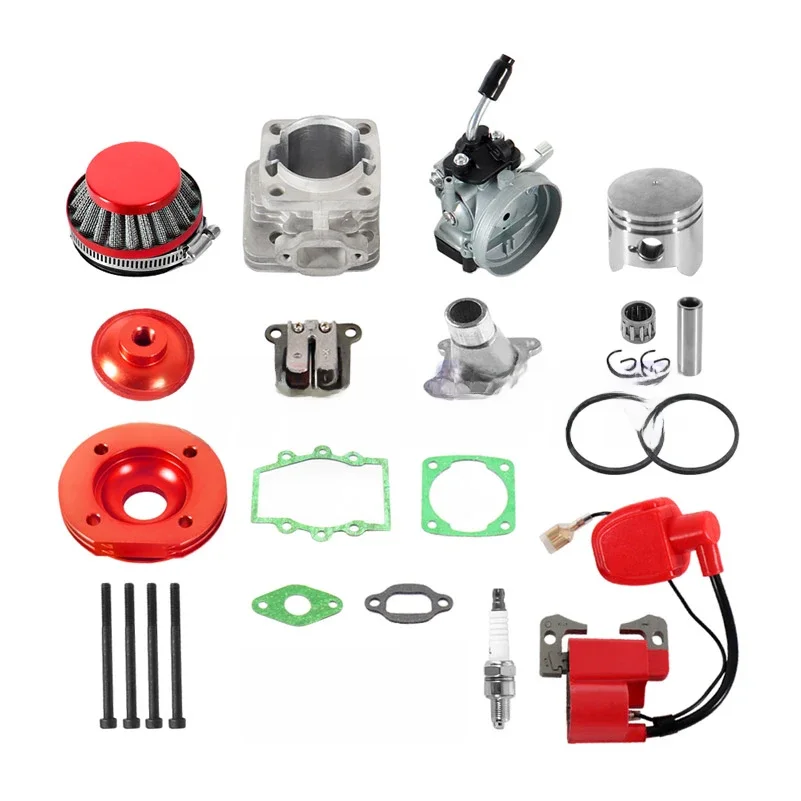 AliExpress Cylinder Kit 19mm Carburetor Air Filter for 2 Stroke two stroke 47cc 49cc Pocket Bike Mini ATV Quad Group