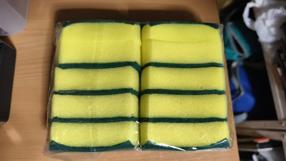 Dishwashing Sponge Magic Cleaning Brush Kitchen Double-sided Decontamination Pad Washing Pot Foam Sponge Wipe Nano Sponge photo review