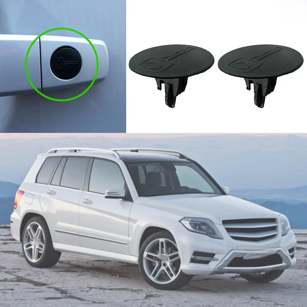 2 sztuki Automatyczna klamka zamka otworu na klucz Zaślepka otworu na klucz do Mercedes-Benz GLK-Class X204 2010 2011 2012 2013 2014 2015 — zdjęcie 2