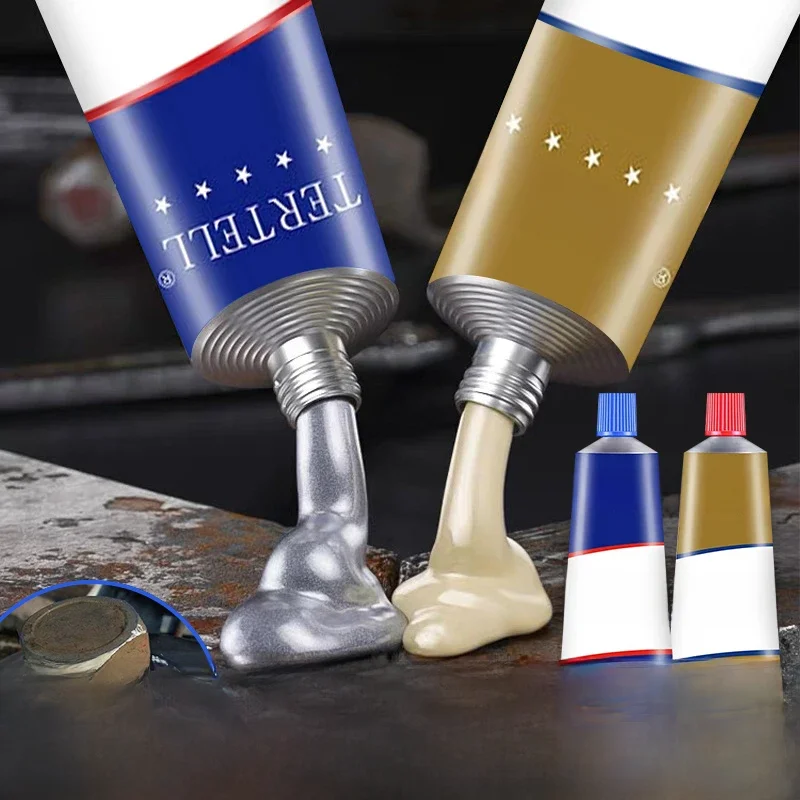 Colle industrielle forte, haute résistance, magique AB, pâte de réparation de métal liquide, soudure à froid, scellant de liaison pour réparation de métal