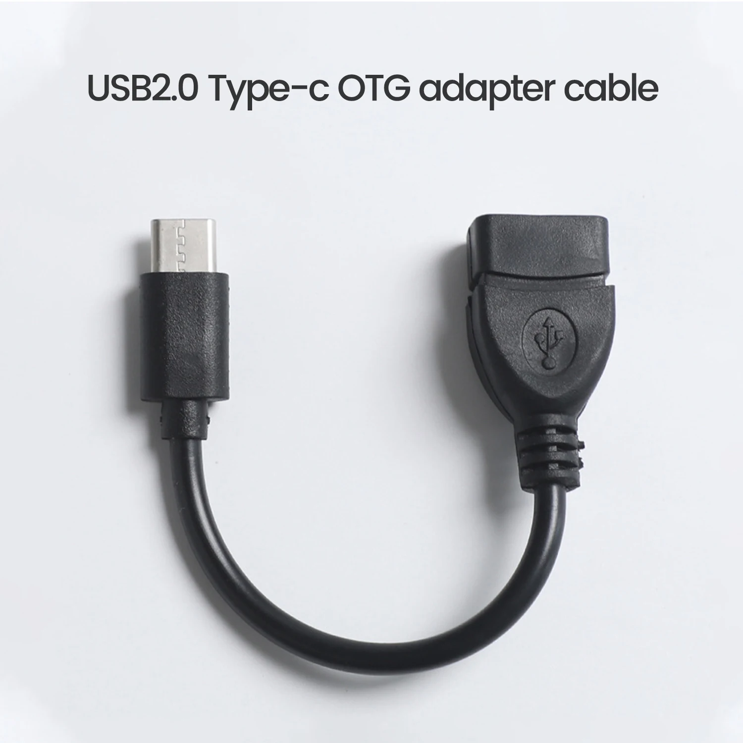 Otg USB 2.0 Type-C mannelijk naar USB-A vrouwelijk adapterkabel 20 cm