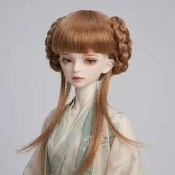 JD059  1/12 1/4 1/3 Lovely BJD Synthetic Fiber Braided Wig For Size 3-4inch 7-8 inch 8-9 inch Haley Wigs Tiny MSD SD Wholesale