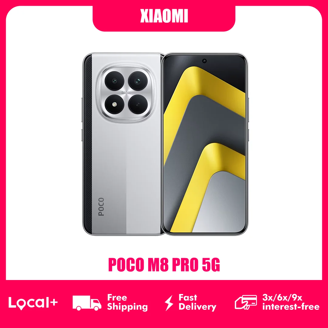 Smartfon POCO M8 Pro 5G NFC 8GB 256GB 12GB 512GB Bateria 6500mAh Aparat 50MP