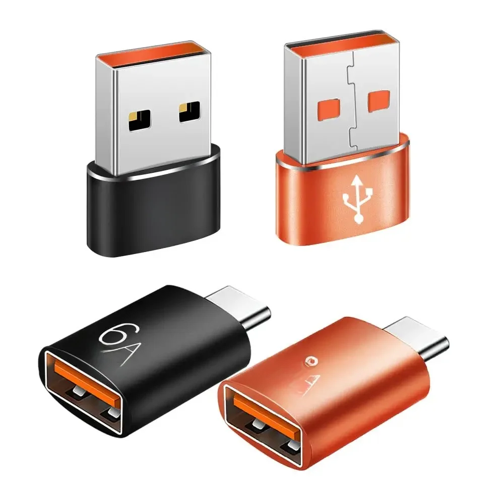 USB C auf A und A auf C Adapter SuperSpeed Daten Schnellladung Kompatibel mit Laptop PC Ladegerät Telefon OTG Konverter