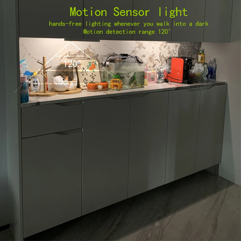 

LED Motion Sensor Under Cabinet Lights Cupboard Bedroom Wardrobe Closet Indoor Lights Lighting Night Light 25.6/36cm