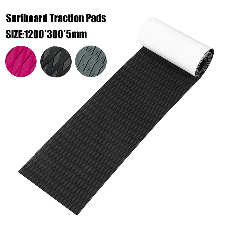 120*30cm EVA Surfboard Traction Pad Non-slip Diamond Grip Mat Trimmable Sheet Kayak Skateboard Skimboard Motorboat Stairs Ramp