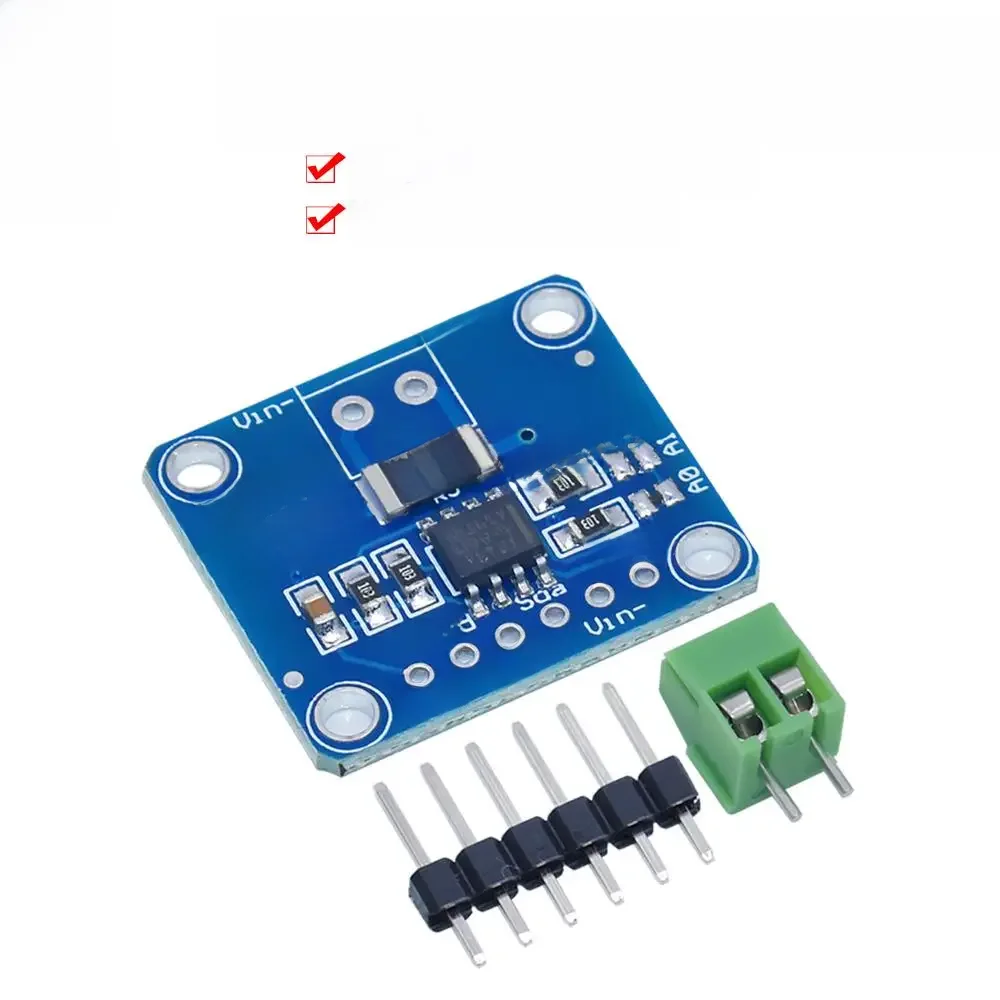 WAVGAT SOT23 INA219 dwukierunkowy moduł czujnika prądu stałego DC moduł Breakout DIY 3V-5V I2C moduł czujnika monitorowania mocy — zdjęcie 2