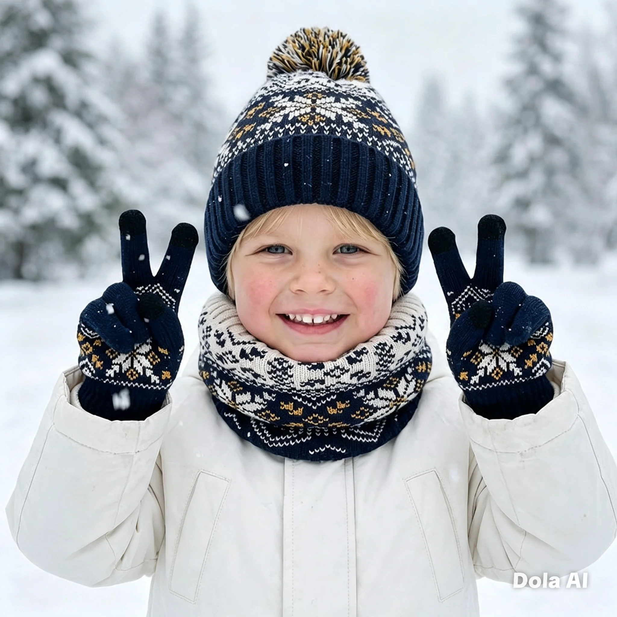 kids-snowflake-knitted-3-piece-winter-set-—-beanie-hat-neck-warmer-gloves-warm-woolen-hat-christmas-gift-for-boys-girls