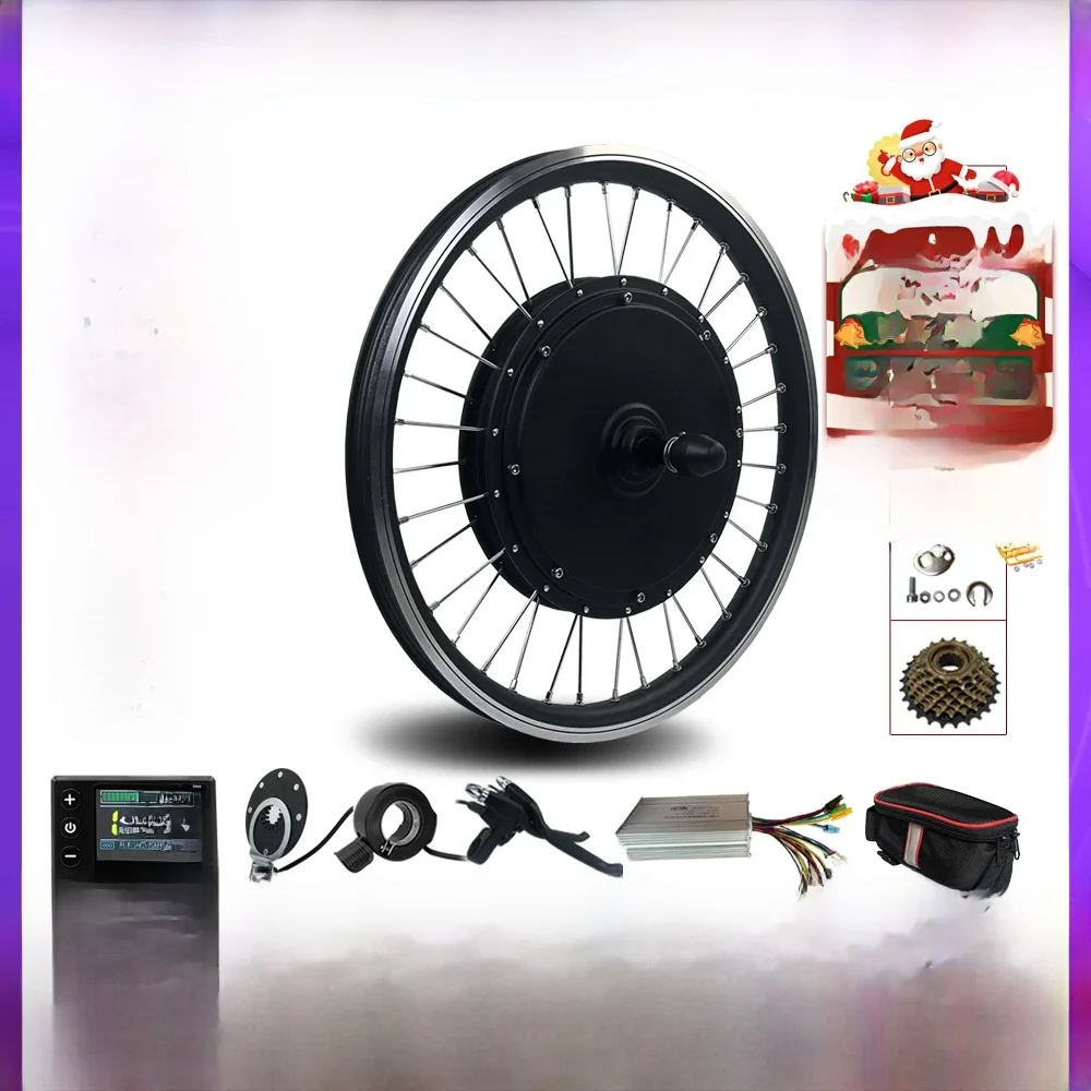 AliExpress 48V1000W1500W2000W Electric Bicycle Conversion Kit Brushless Gearless Wheel Hub Motor Rear Rotate Dropout 135mm 20-29inch700C