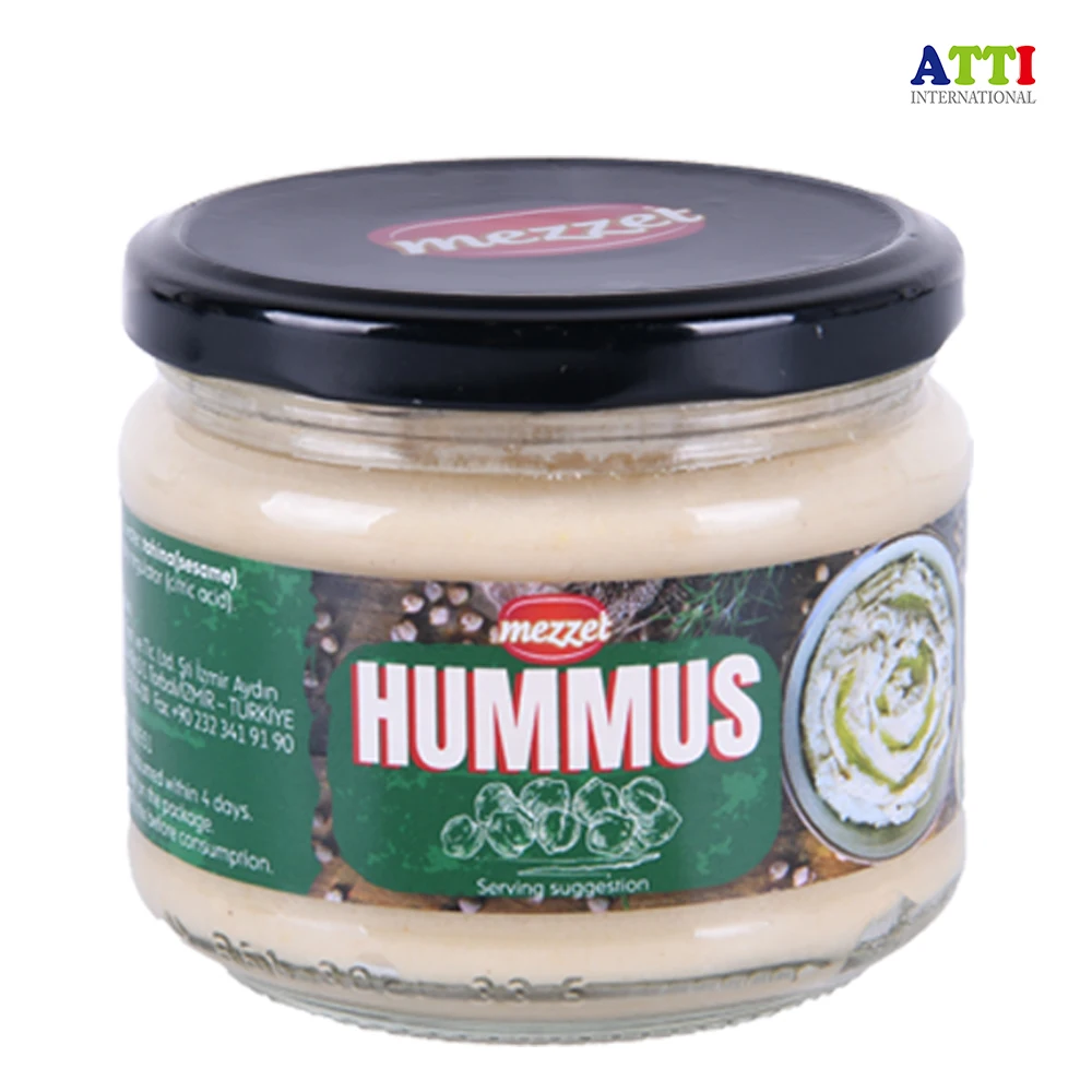 Mezette Humus de garbanzo, 300g, fácil de disfrutar, HUMMUS con alto contenido de proteínas