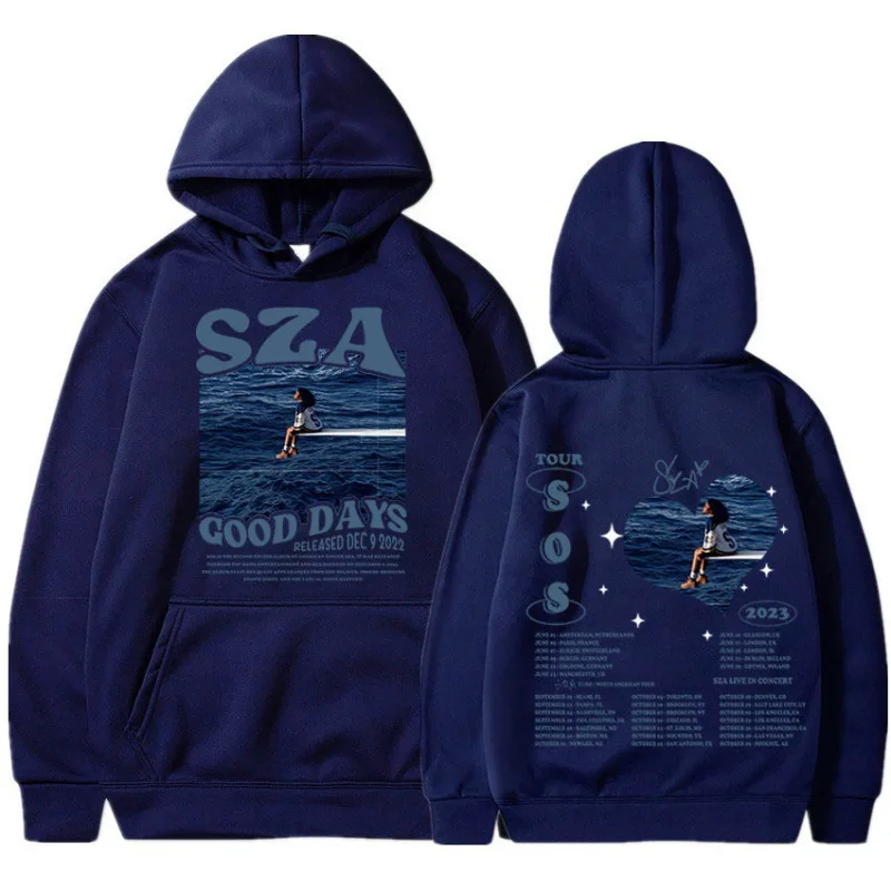 SZA SOS Autumn and Winter  Men Sweatshirt Men's Graphic Hooded Hoodies Hombre Y2k Cotton Unisex Pullovers Hip Hop Women Hoodie