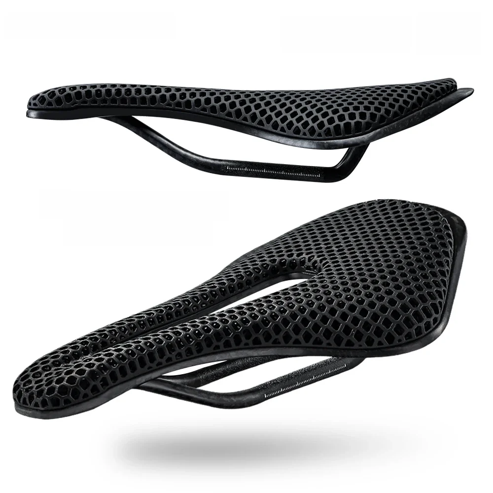 AliExpress RYET 3D Printed Bike Saddle Ultralight Carbon Fiber Hollow Comfortable Breathable MTB Gravel Road Bicycle Cycling Seating Parts