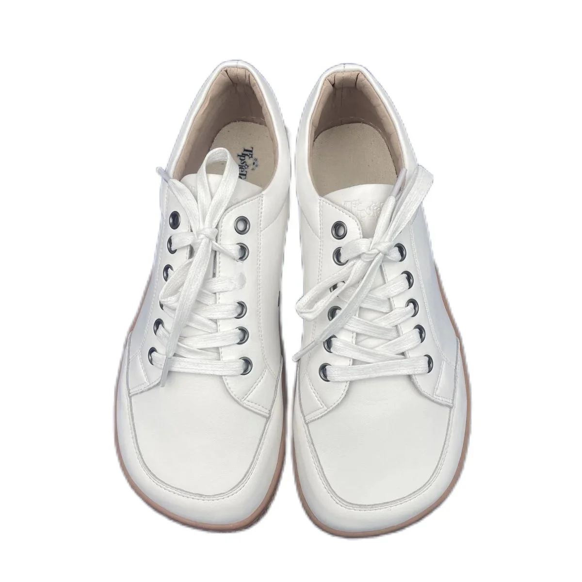 Tipsietoes 2025 Barefoot Leather Sneaker For Women Men Flat Soft Thin Out Zero Drop Sole Wider Toe Box Flexible Light Weight — zdjęcie 2