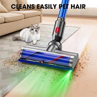 Vacuum Cleaner Brush Head for Dyson V7 V8 V10 V11 V15 LED Roller Brush Replacement Parts Floor Carpet Clean Tool Accessories