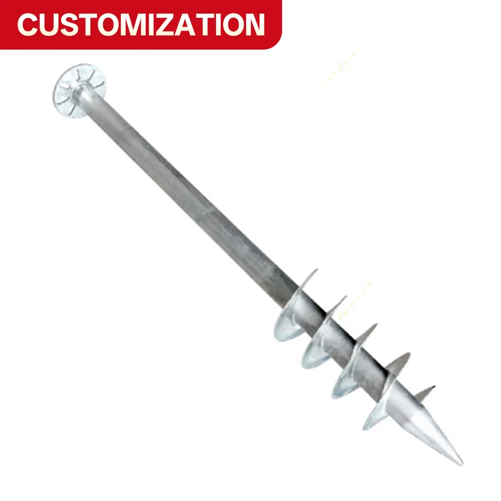 Custom Hot-Dip Galvanized Helical Threaded Piles — Threaded Piles for Solar Project Sites: Drilled Piles and Driven Piles