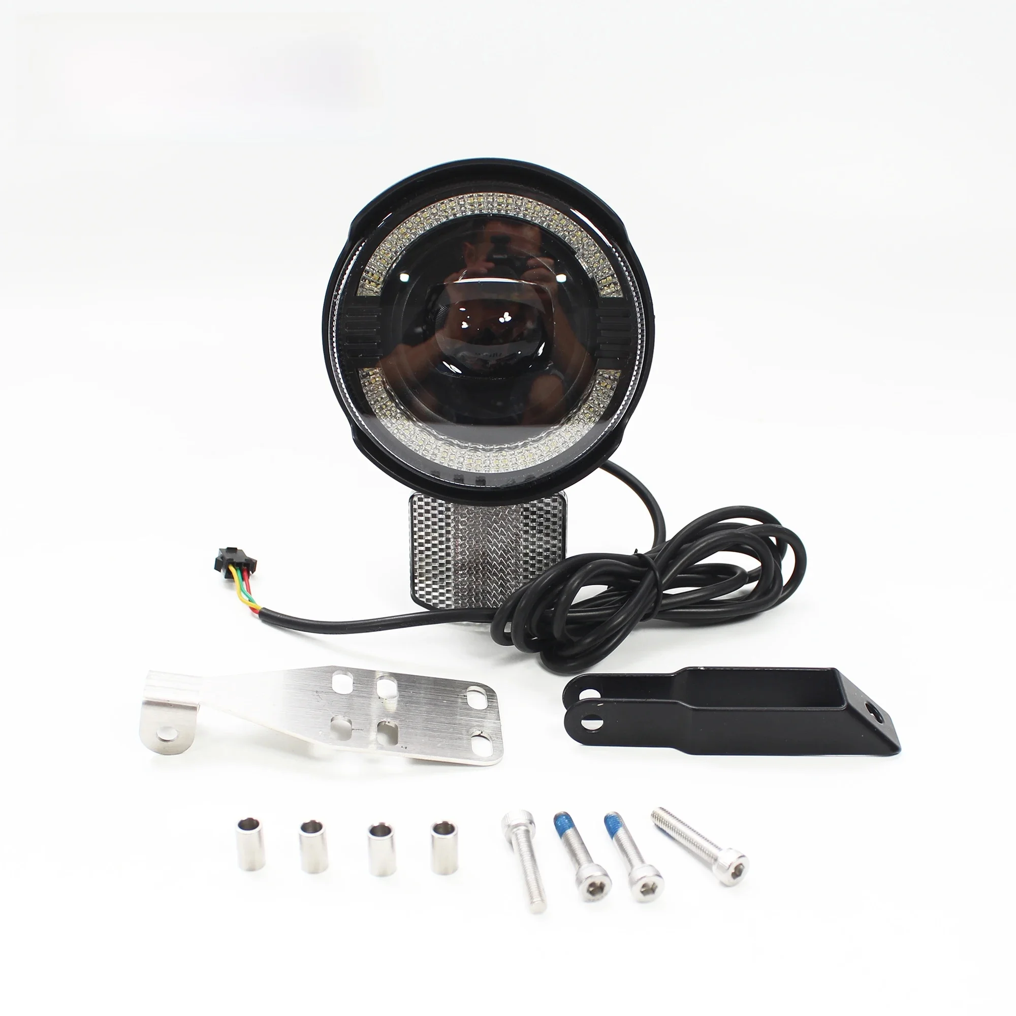 AliExpress EBKE WUXING 526 Electric Bicycle Headlight ebike 36V 7W 48V 9W 52V Horn