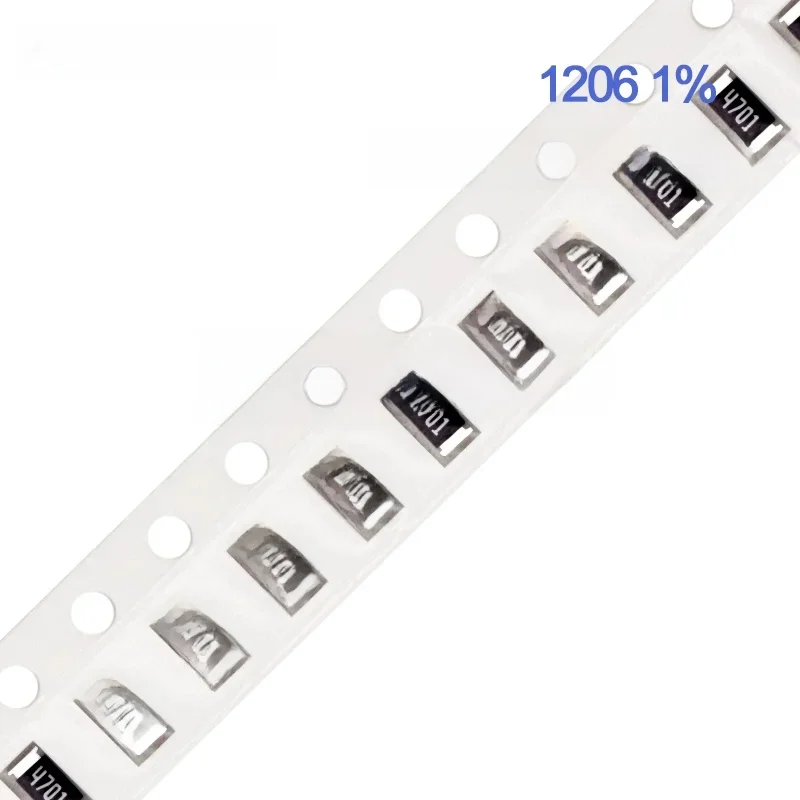 100 szt. 1% 1206 rezystor SMD 0R - 10M 1/4W 0.1 0.22 10 100 150 220 470 ohm 1K 2.2K 4.7K 10K 100K 220K 10R 100R 150R 220R 470R 1M — zdjęcie 2