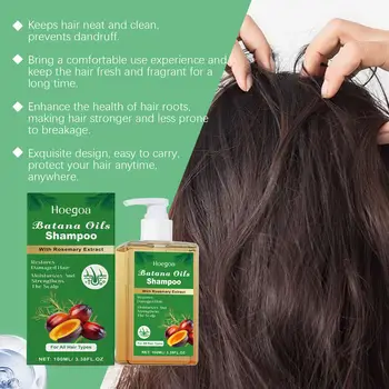 Hoegoa Batana Oil vlasový šampon hloubkové čištění vlasů odstraňuje lupy vyživuje pokožku hlavy bez napětí vyhlazující rozmarýnový vlasový šampon 12 nejlepší prodej šampon na vlasy v kině - №12