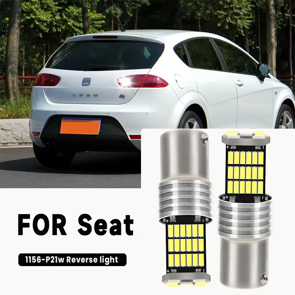 2Pcs LED Backup Light Reverse Lamp 12V Bulb Accessories For para Seat Leon MK1 1 M 2 MK2 1999-2012 2006 2007 2008 2009 2010 2011