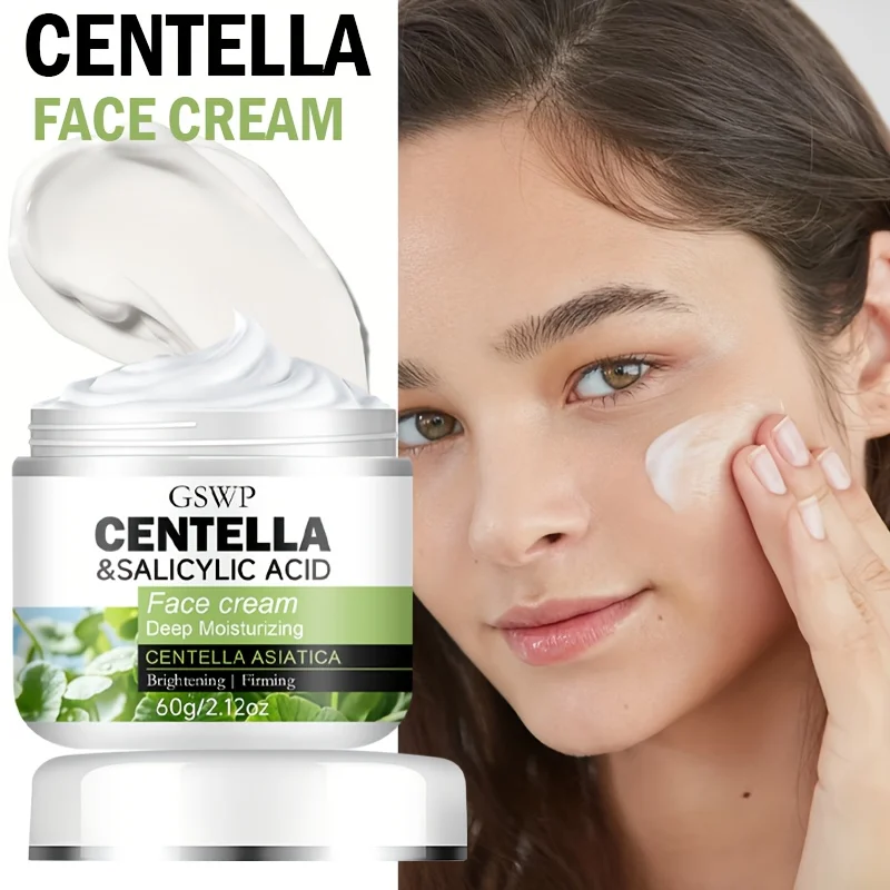 Crema Hidratante GSWP con Centella Asiática y Ácido Salicílico, Hidrata Profundamente. 60g/120g