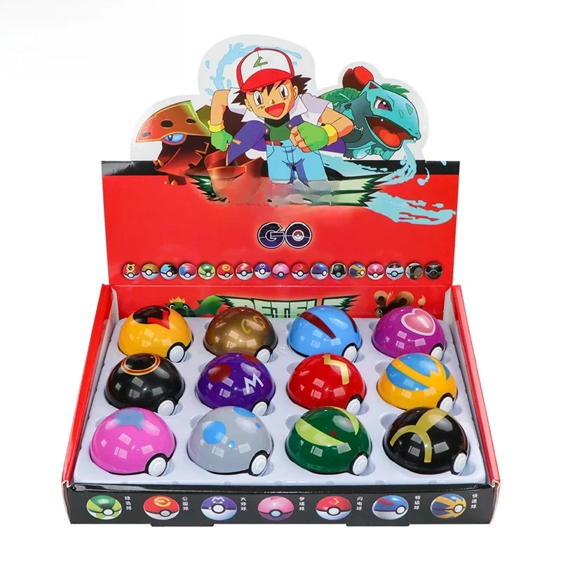 12 Teile/satz Pokemon Pokemon Ball Figur Spielzeug Anime Pikachu Tasche Monster Pet Elf PVC Figur Action Sammlung Modell Puppen Geschenke