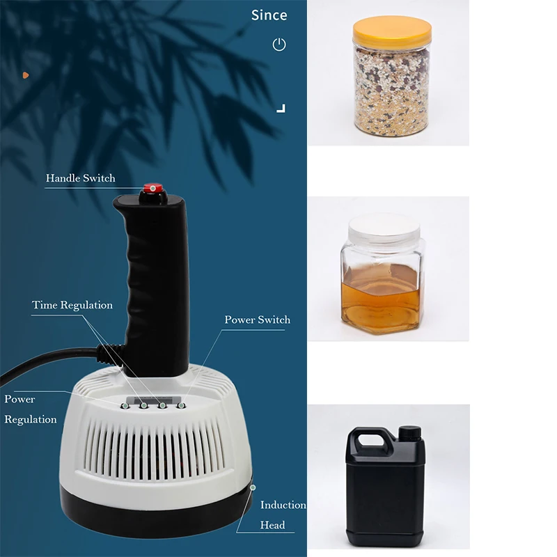 Handheld Elektromagnetische Induktion Abdichtung Maschine Kleine Haushalts Aluminium Folie Abdichtung Maschine Honig Medikament Kunststoff Glas Flasche