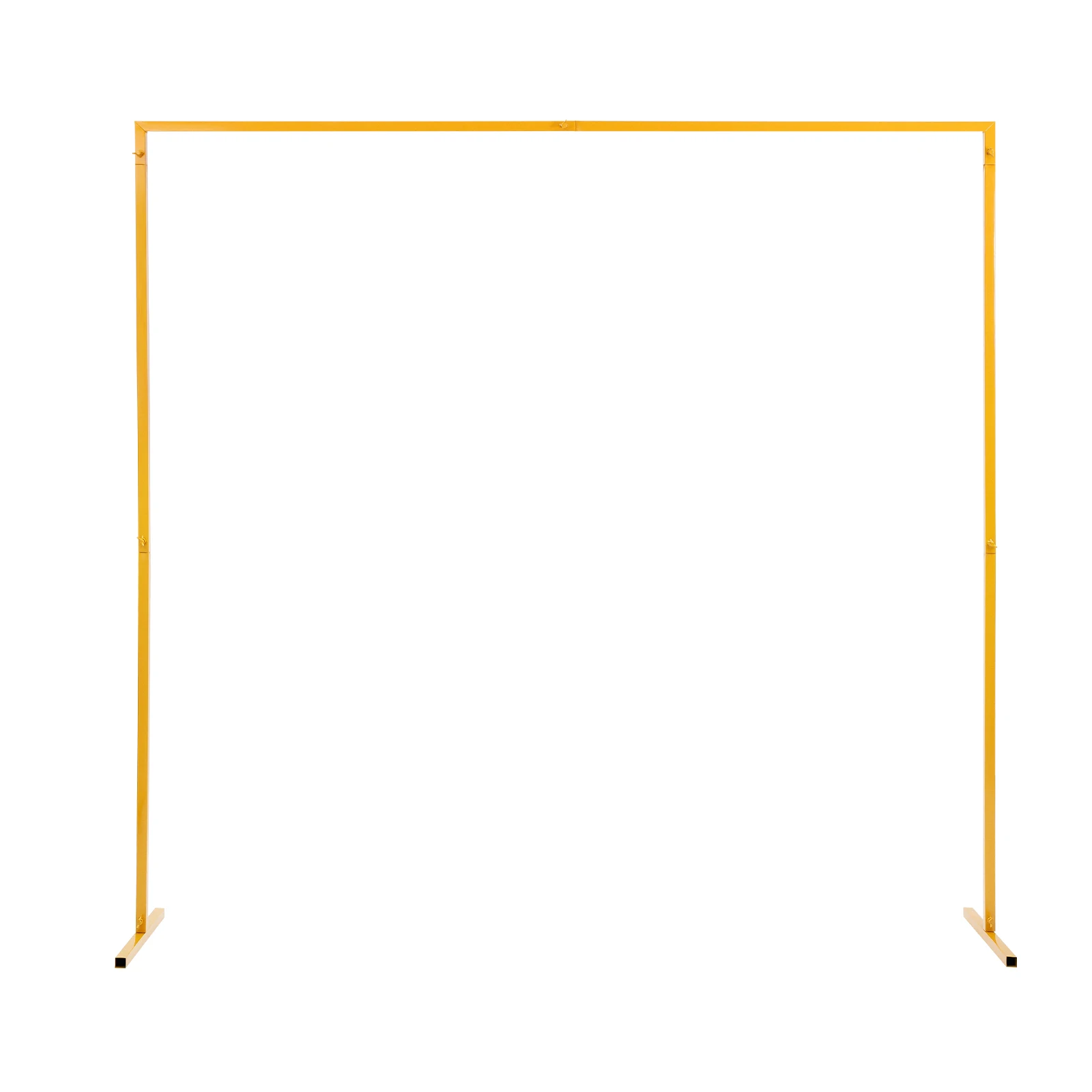 2 m/6,6 ft Gold Hochzeitsbogen Quadratischer Hintergrundständer Hochzeitsballonbogenständer Metallrahmen für Zeremonie Hintergrunddeko – Detail 4