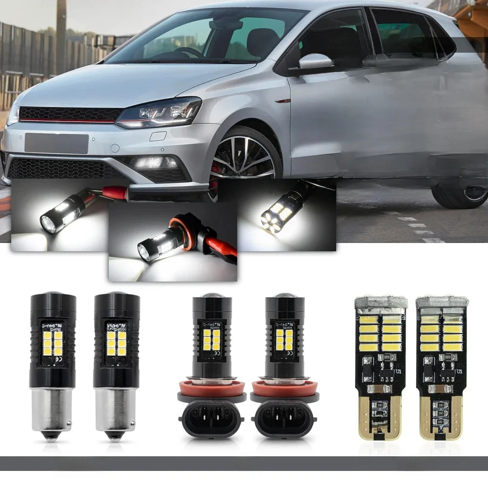 Dla VW Polo MK5 GTI Hatch 6R/6C/61 2009 2010 2011 2012 2013 2014 2015 2016 2017 Canbus LED Bumper Driving DRL Fog Parking Lights — zdjęcie 2