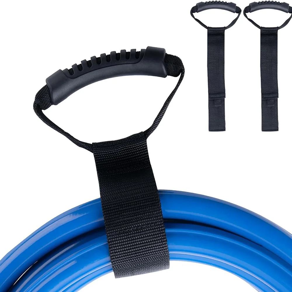 Tool know water hose arrangement fixed hanger storage strap