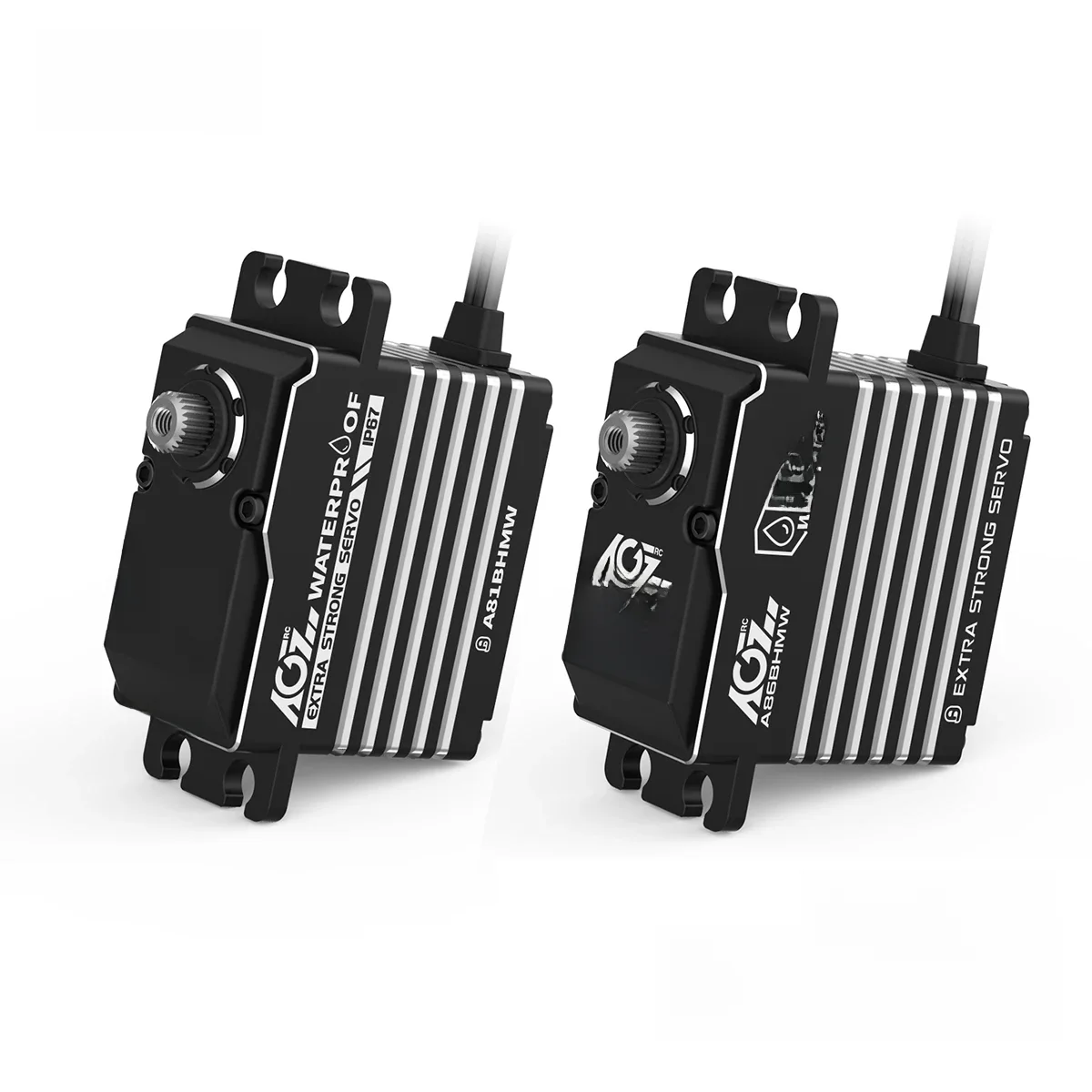 AGFRC-Servo magnétique numérique sans balais, couple élevé, étanche IP67, A86BHMW, A81BHMW, 55kg, 45kg, adapté pour voiture RC 1/8 1/10, bateau inoler