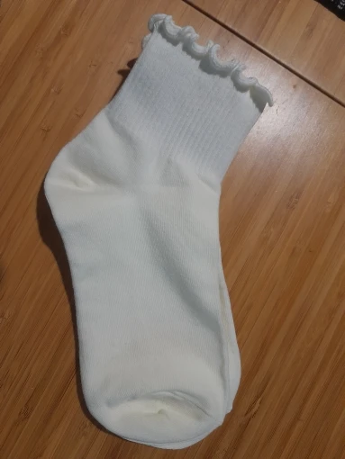 3 Pairs/Lot Cute Socks For Women New Japanese Style Breathable Girls Short Socks Kawaii Solid Socks Frilly Ruffle Socks Casual photo review