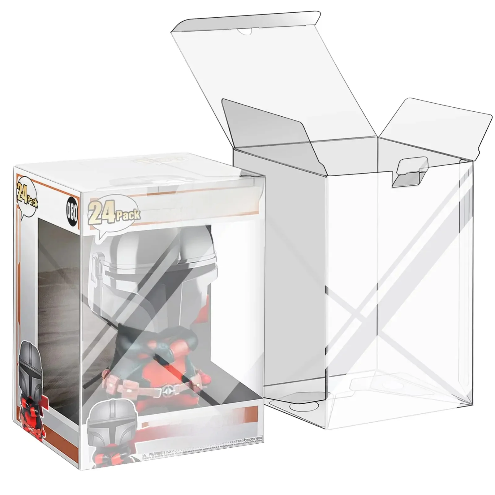 Étui de protection pour figurines Pop Funko de 4 pouces, protecteurs transparents en cristal, boîte d'affichage robuste avec film de protection et languette de verrouillage